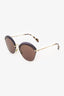 Miu Miu 62MM Rounded Mirrored Sunglasses