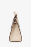 Strathberry Beige Croc-embossed Leather Nano Mini Tote Bag