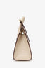 Strathberry Beige Croc-embossed Leather Nano Mini Tote Bag