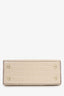 Strathberry Beige Croc-embossed Leather Nano Mini Tote Bag