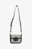 Gucci Navy GG Monogram 'Horsebit 1955' Small Shoulder Bag