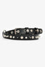 Gucci Black Leather Studded Belt Size 80