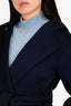 Weekend Max Mara Navy Wool Short Belted Coat Size 4 US