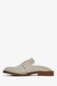 Maison Margiela Beige Linen 'Tabi City' Loafer Size 38