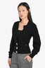 Pre-Loved Chanel™ Black Cashmere Embellished Button Cardigan Size 34
