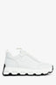 Hermè White Leather 'Impulse' Sneakers Size 37