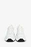 Hermè White Leather 'Impulse' Sneakers Size 37