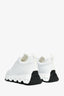 Hermè White Leather 'Impulse' Sneakers Size 37