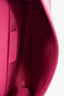 Salvatore Ferragamo Magenta Leather Bow Bag On Chain