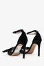 Valentino Black Velvet Bow Sandals Size 35