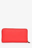 MCM Red Leather Continental Wallet