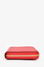 MCM Red Leather Continental Wallet