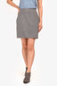 Theory Grey Wool Mini Skirt Size 6
