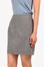 Theory Grey Wool Mini Skirt Size 6
