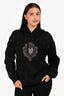 Dolce & Gabbana Black Embroidered Hoodie Size 52 Mens