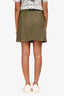 Balenciaga Paris Green Cargo Mini Skirt Size 38