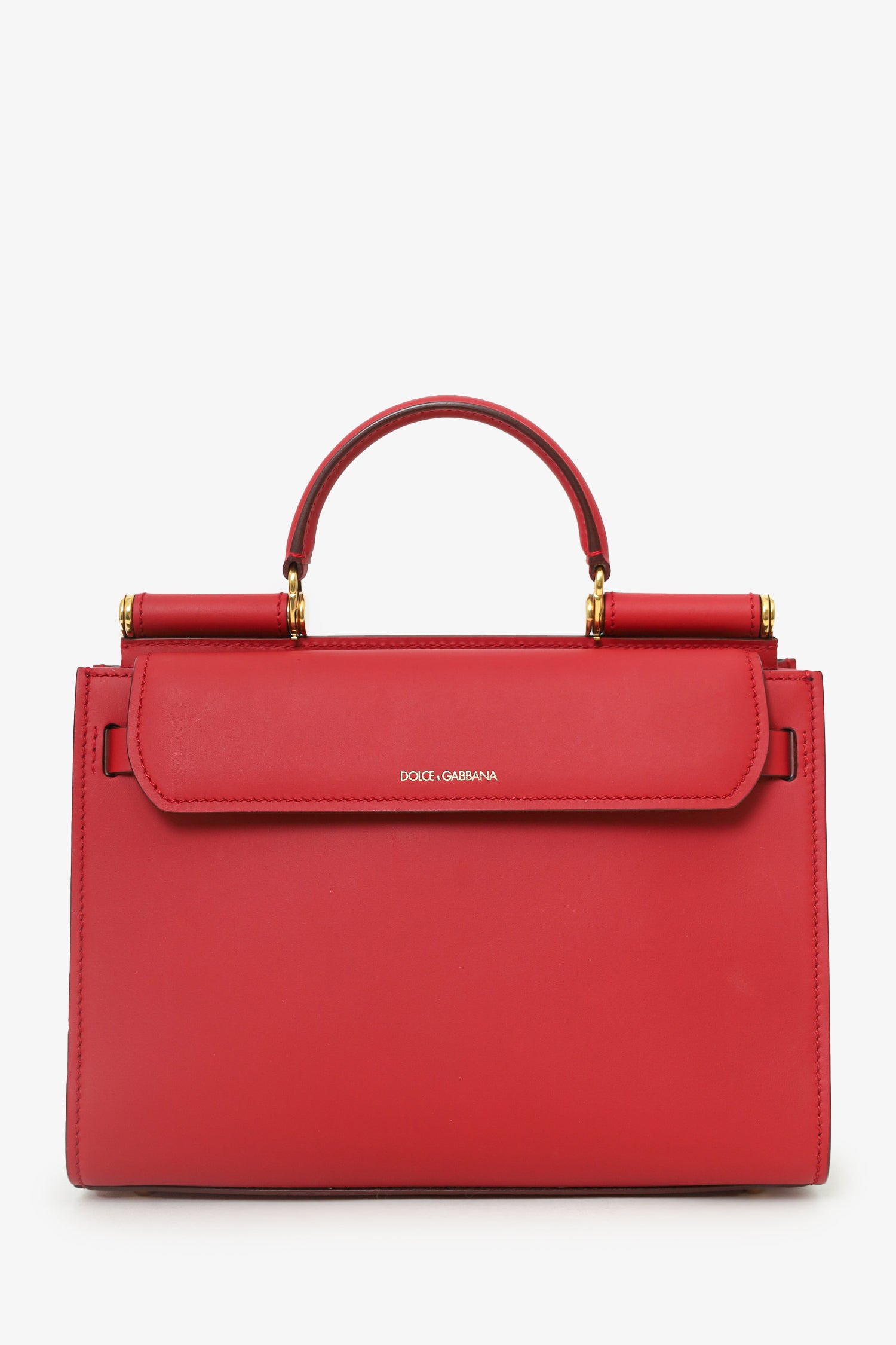 Dolce & Gabbana Red Leather Sicily Bag – Mine & Yours
