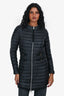 Moncler Black Down Light Puffer 'Aubry' Midi Jacket Size 0