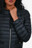 Moncler Black Down Light Puffer 'Aubry' Midi Jacket Size 0
