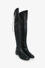 Stuart Weitzman Black Leather Lowland Knee High Boots Size 9.5