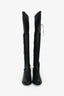 Stuart Weitzman Black Leather Lowland Knee High Boots Size 9.5