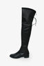 Stuart Weitzman Black Leather Lowland Knee High Boots Size 9.5