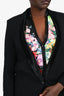 Helmut Lang Black Wool/'Pony Hair' Single Breasted Blazer Size 8