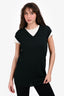 M Missoni Forest Green Knit Sleeveless V-Neck Top Size 42