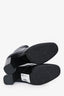 Saint Laurent Black Leather Lace-Up Boots Size 38