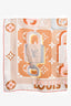 Louis Vuitton Cream/Red Trim Silk Monogram Scarf