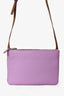 Celine Purple/Brown Leather Small Trio Bag