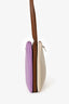 Celine Purple/Brown Leather Small Trio Bag