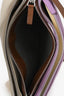 Celine Purple/Brown Leather Small Trio Bag