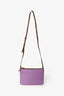Celine Purple/Brown Leather Small Trio Bag