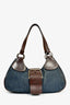 Prada Blue Denim/Leather Moon Bag