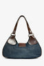 Prada Blue Denim/Leather Moon Bag