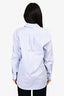 Saint Laurent Blue/White Cotton Striped Button Shirt Size 36