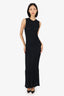 Loulou Studio Black Ribbed Knit Sleeveless Maxi Dress Size M