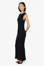 Loulou Studio Black Ribbed Knit Sleeveless Maxi Dress Size M