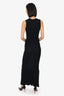 Loulou Studio Black Ribbed Knit Sleeveless Maxi Dress Size M