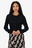 Loulou Studio Black Ribbed Knit Cardigan Size L