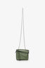 Loewe Green Leather Nano Puzzle Crossbody