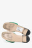 Gucci Green Leather Interlocking G Cut-Out Sandals Size 37.5