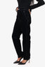Annette Gortz Black Velvet Straight Leg Pants Size 40