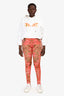 MCQ Alexander McQueen Pink Floral Leggings Size XL