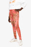 MCQ Alexander McQueen Pink Floral Leggings Size XL