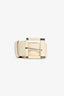 Loro Piana Cream Wide Buckle Belt Size 30
