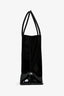 Balenciaga Black Patent Logo XXS Shopping Tote Bag With Strap
