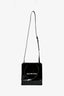 Balenciaga Black Patent Logo XXS Shopping Tote Bag With Strap