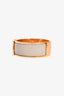 Hermès Taupe Enamel/Gold Toned Metal Clic Clac Bracelet